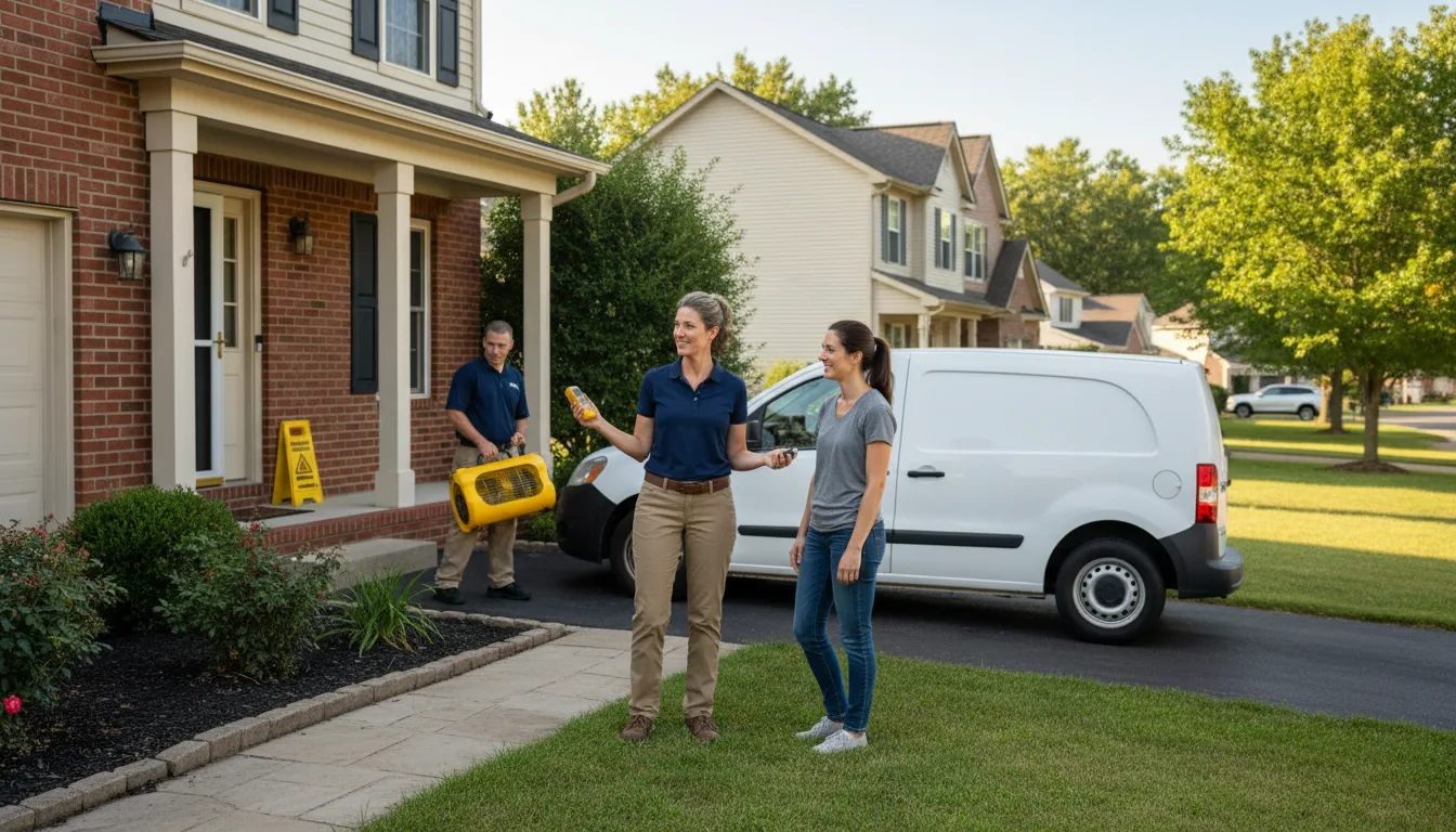 Water restoration image for Dehumidification And Cleanup Services in Marysville, MI